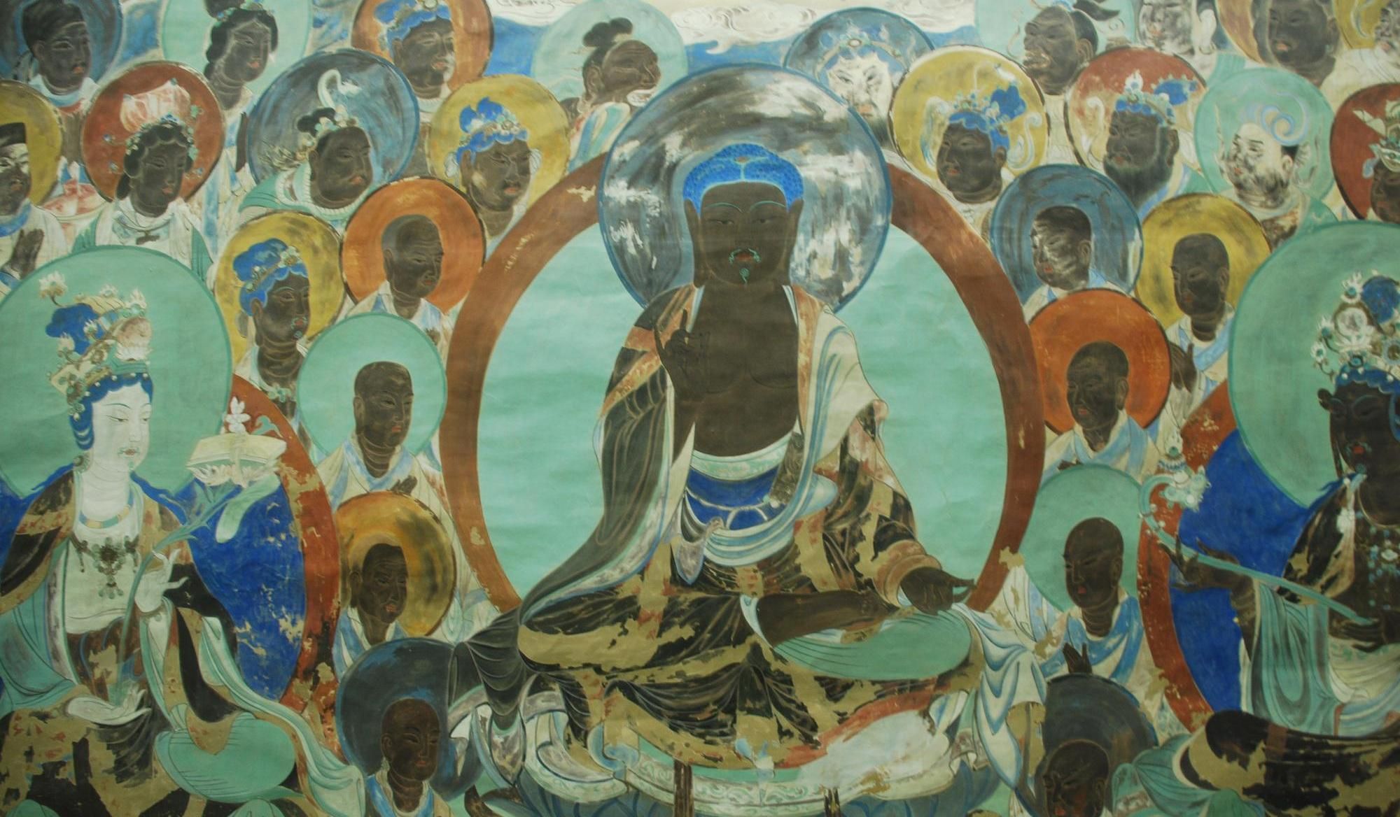 宁夏银川,西夏博物馆,西夏佛教壁画