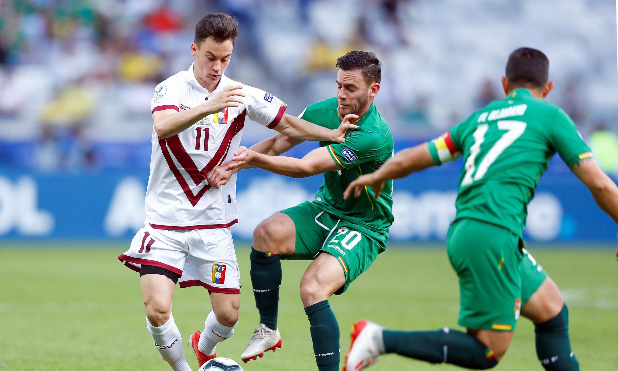 足球美洲杯委内瑞拉胜玻利维亚晋级八强