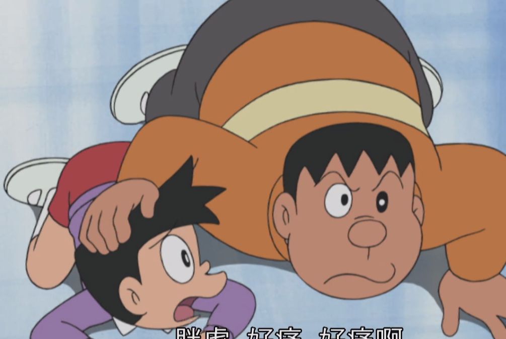 经典动漫:小夫拿着很多乐器,他希望有人能替他分担