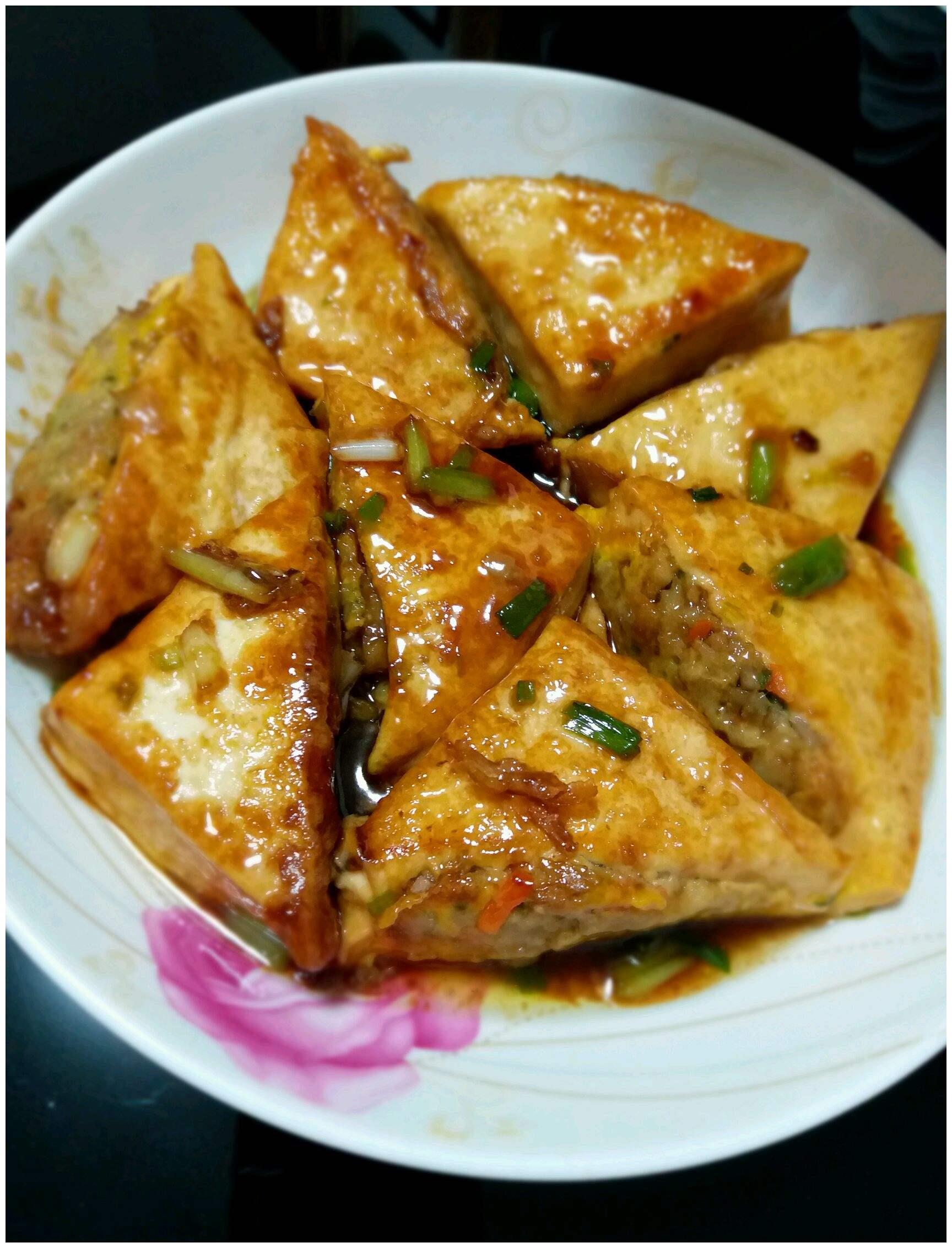 豆腐酿肉香死了好吃开胃秒变家常下饭菜