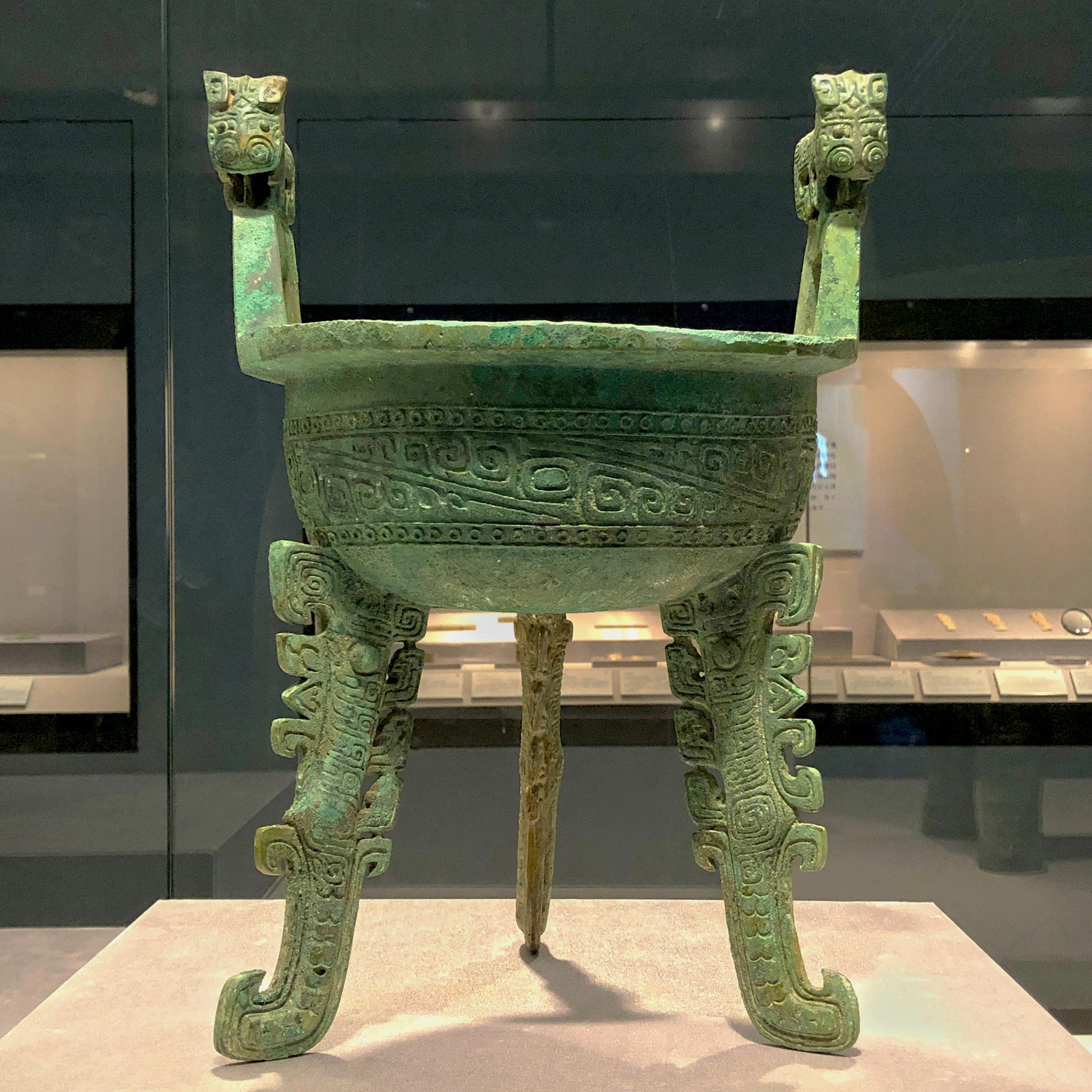 江西省博物馆馆藏商代出土文物【手机原创摄影】|新干县|大洋洲|虎_新浪新闻