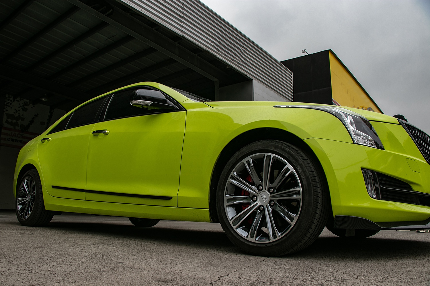 凯迪拉克atsl原车烤漆轮毂改色电镀案例奉上 说不定有你喜欢的呢