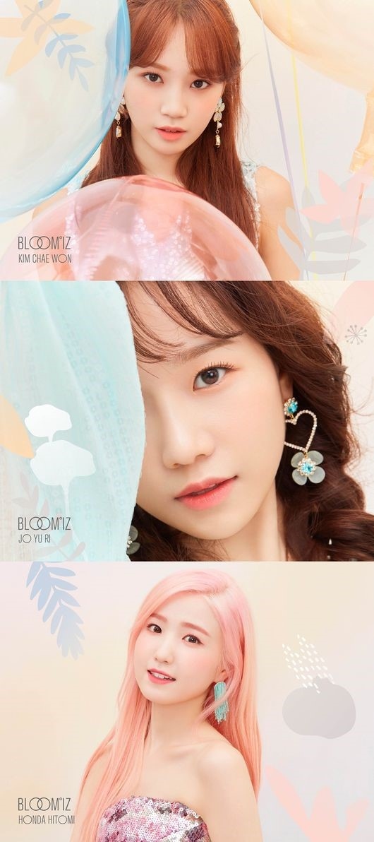  IZ*ONE本田仁美&金采源&曺柔理公开首张完整专辑《BLOOM*IZ》概念照 