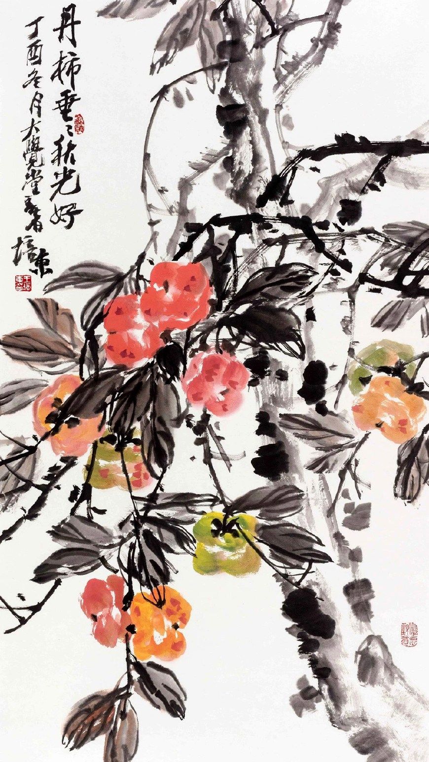 随心赋彩泼辣奔放善于驾驭笔墨王培东12幅写意花鸟画欣赏