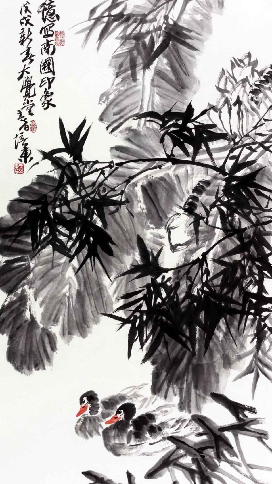 随心赋彩泼辣奔放善于驾驭笔墨王培东12幅写意花鸟画欣赏