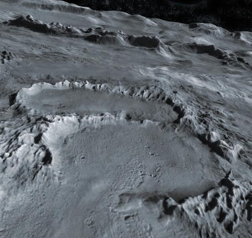 月球上最大的陨石坑图片