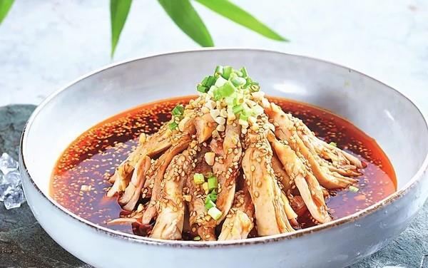 在饭店才能吃到销魂红油棒棒鸡,在家也可以做了!|棒棒鸡|红油|香叶_新