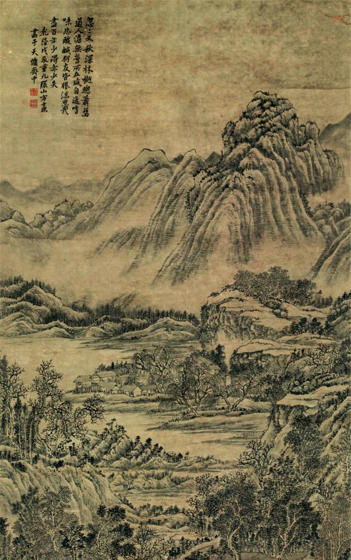 清代中期文人画家方士庶山水画作品欣赏