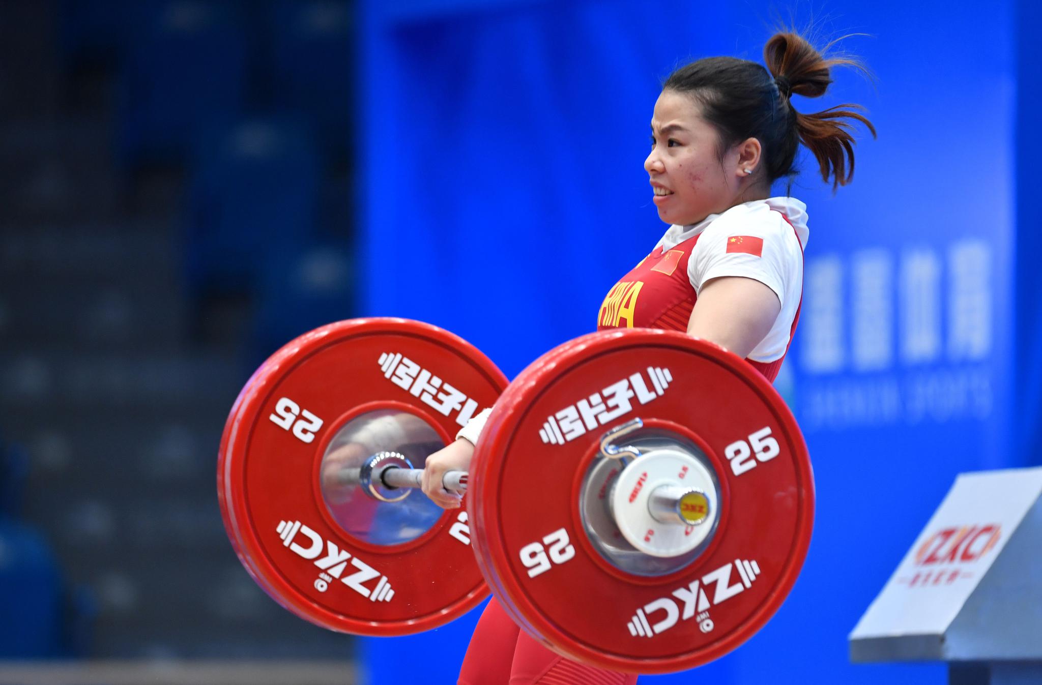 举重——世界杯:张宛琼包揽女子55公斤级冠军_高清图集_新浪网
