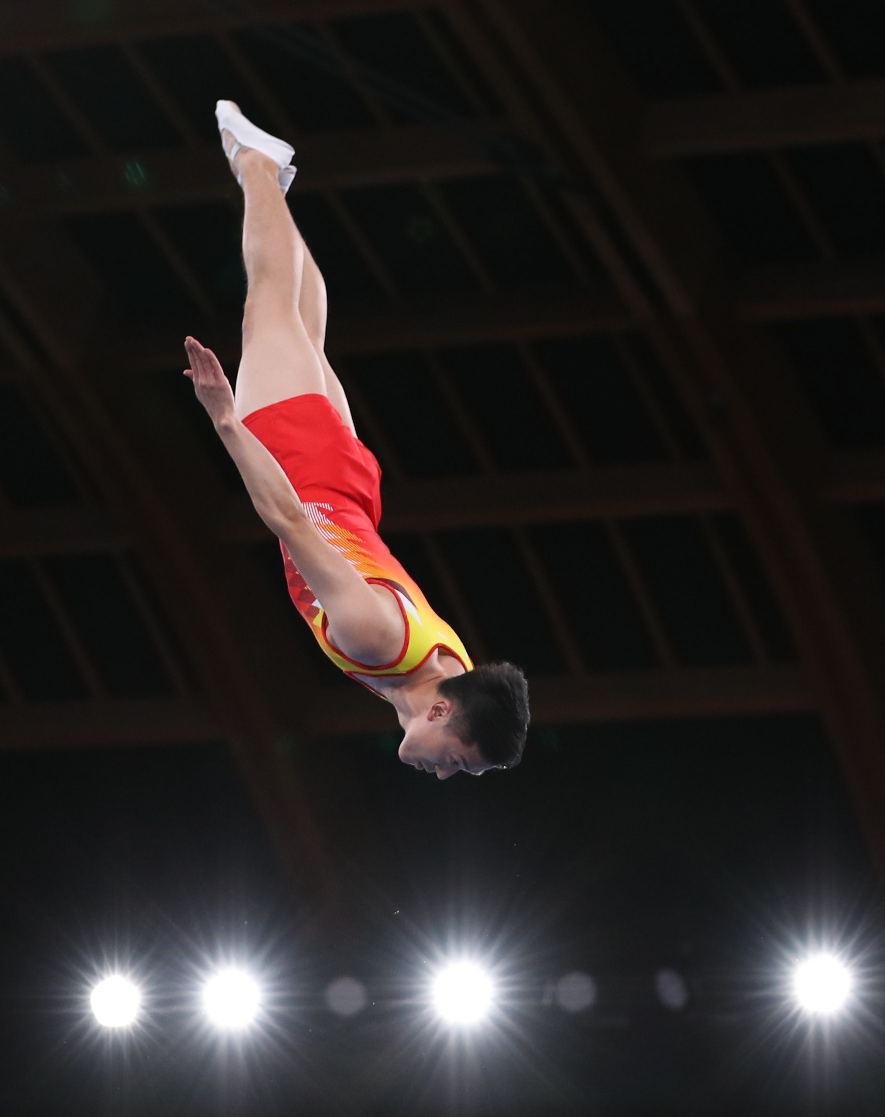 蹦床——世锦赛:中国队获男子网上团体决赛亚军