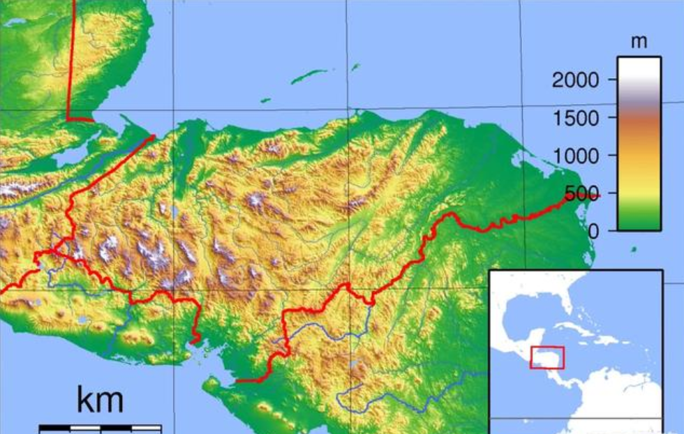 洪都拉斯地理位置图片