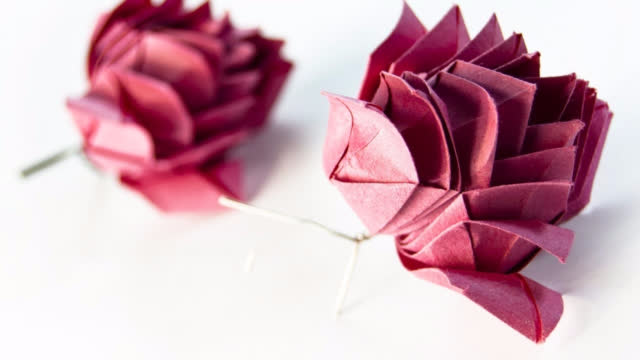 落纸生花创意折纸