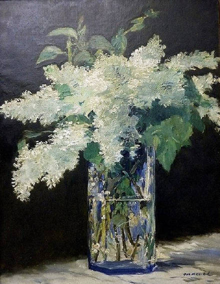 分享一组马奈的花瓶