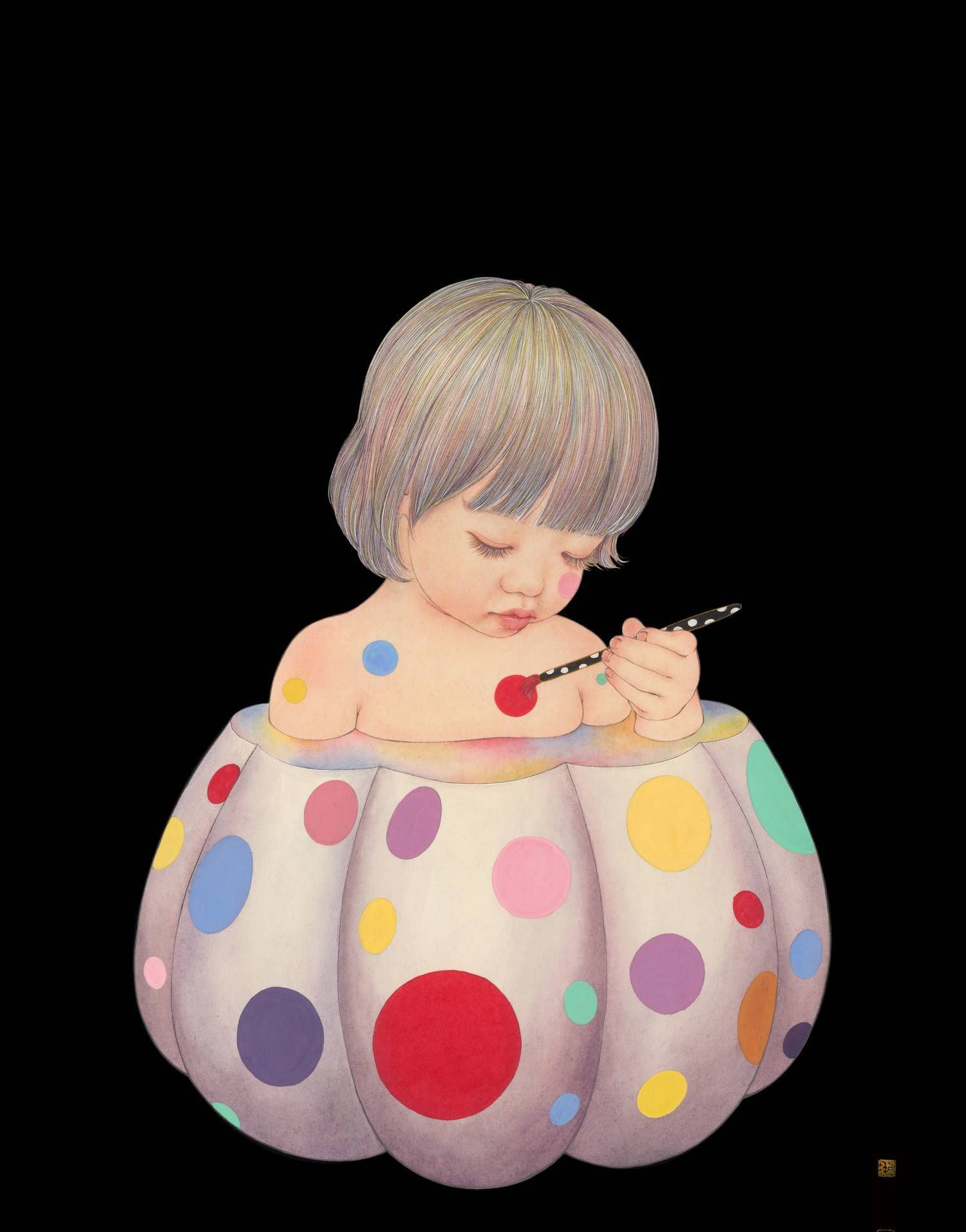 山东工艺美术学院毕业生那小先的南瓜系列国画作品_高清图集_新浪网