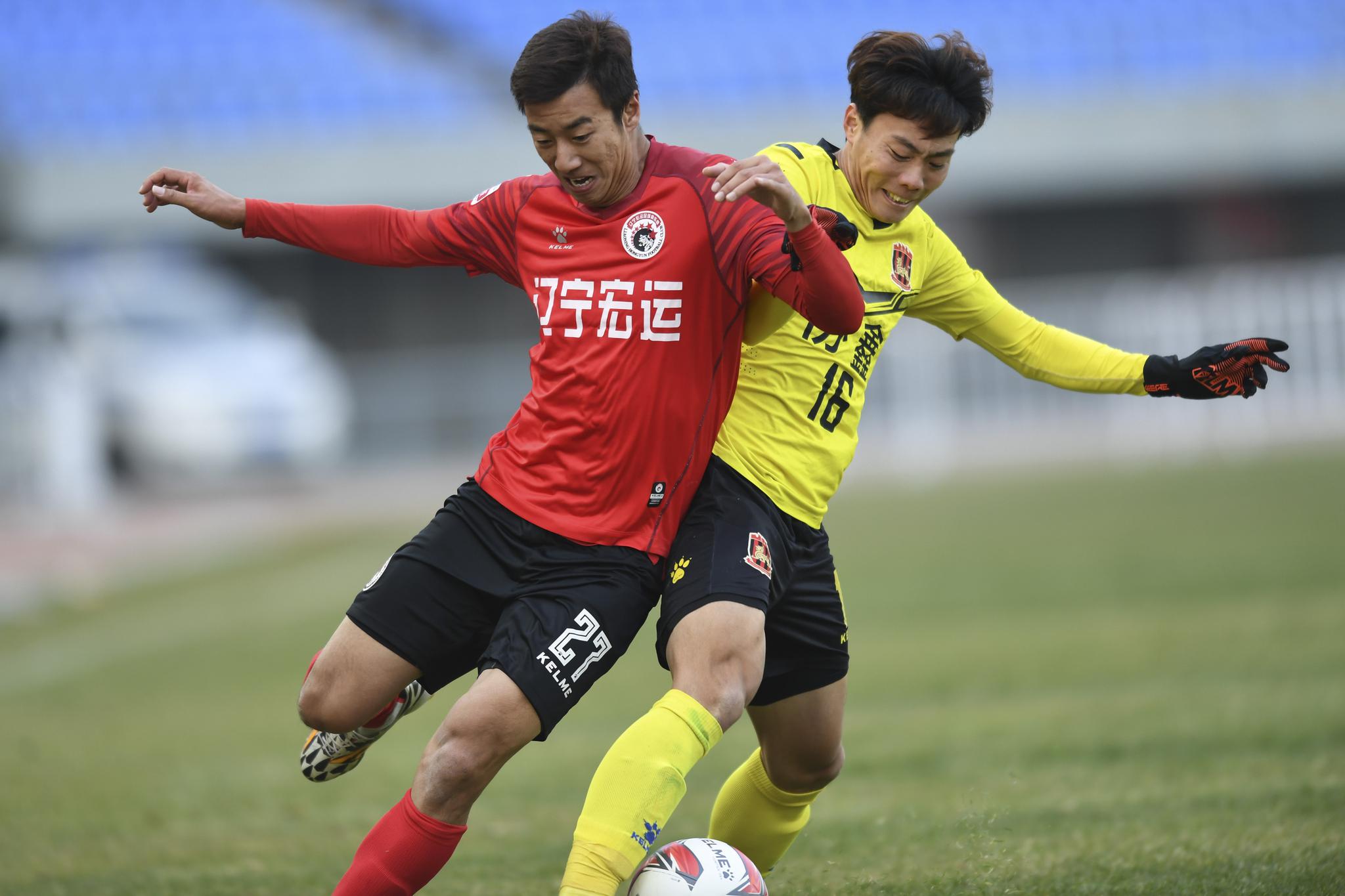 足球——中甲,中乙附加赛:辽宁沈阳宏运战平苏州东吴