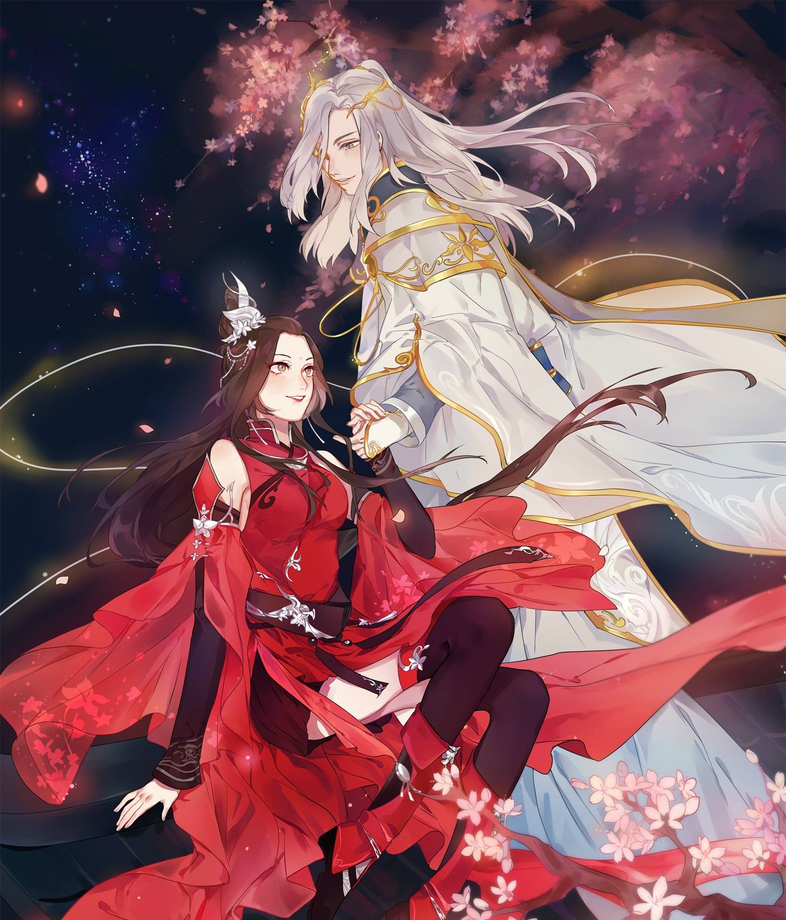 唯美高清古风二次元美图壁纸笙歌酒散夕阳斜谁为谁一世执着