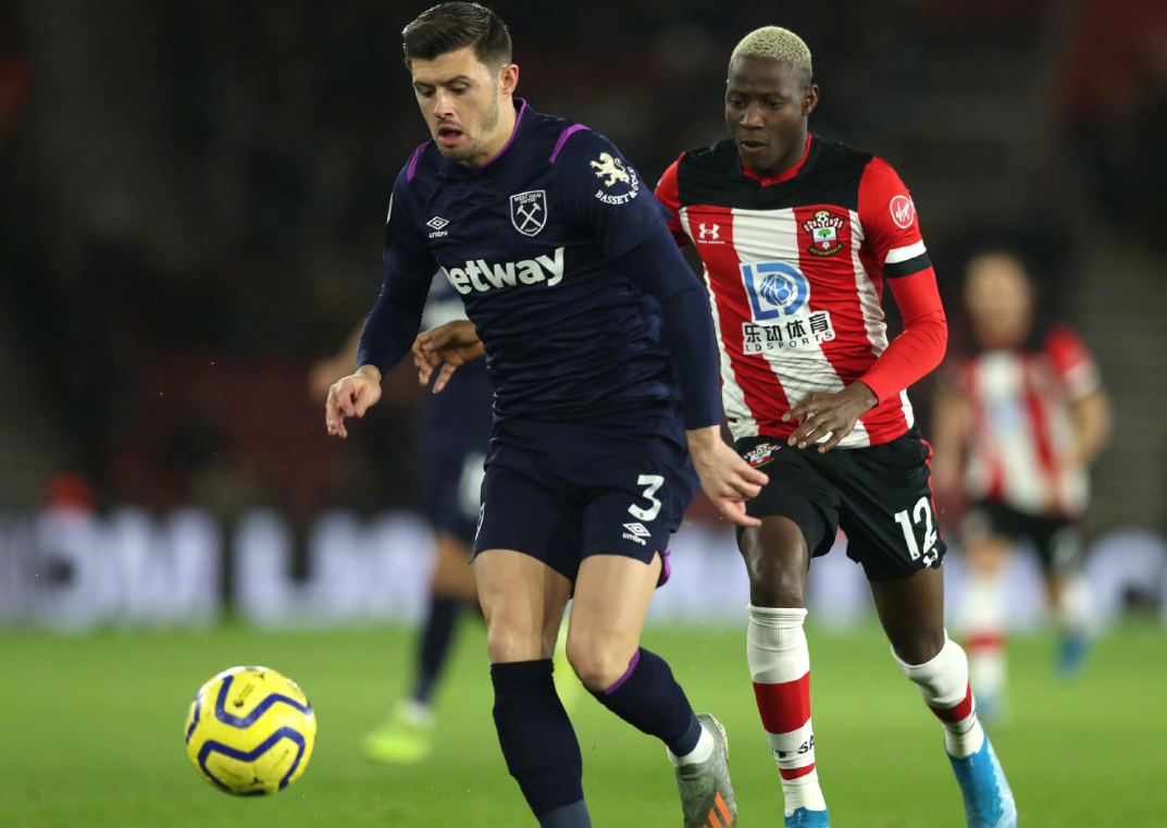 英超第17轮西汉姆联客场1:0南安普顿,南安普顿陷入降级区