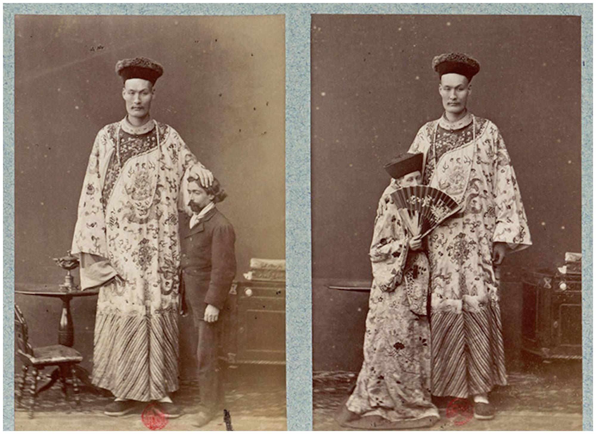 清朝第一巨人詹世钗,身高3.19米娶英国妻子,如今子女现状如何?