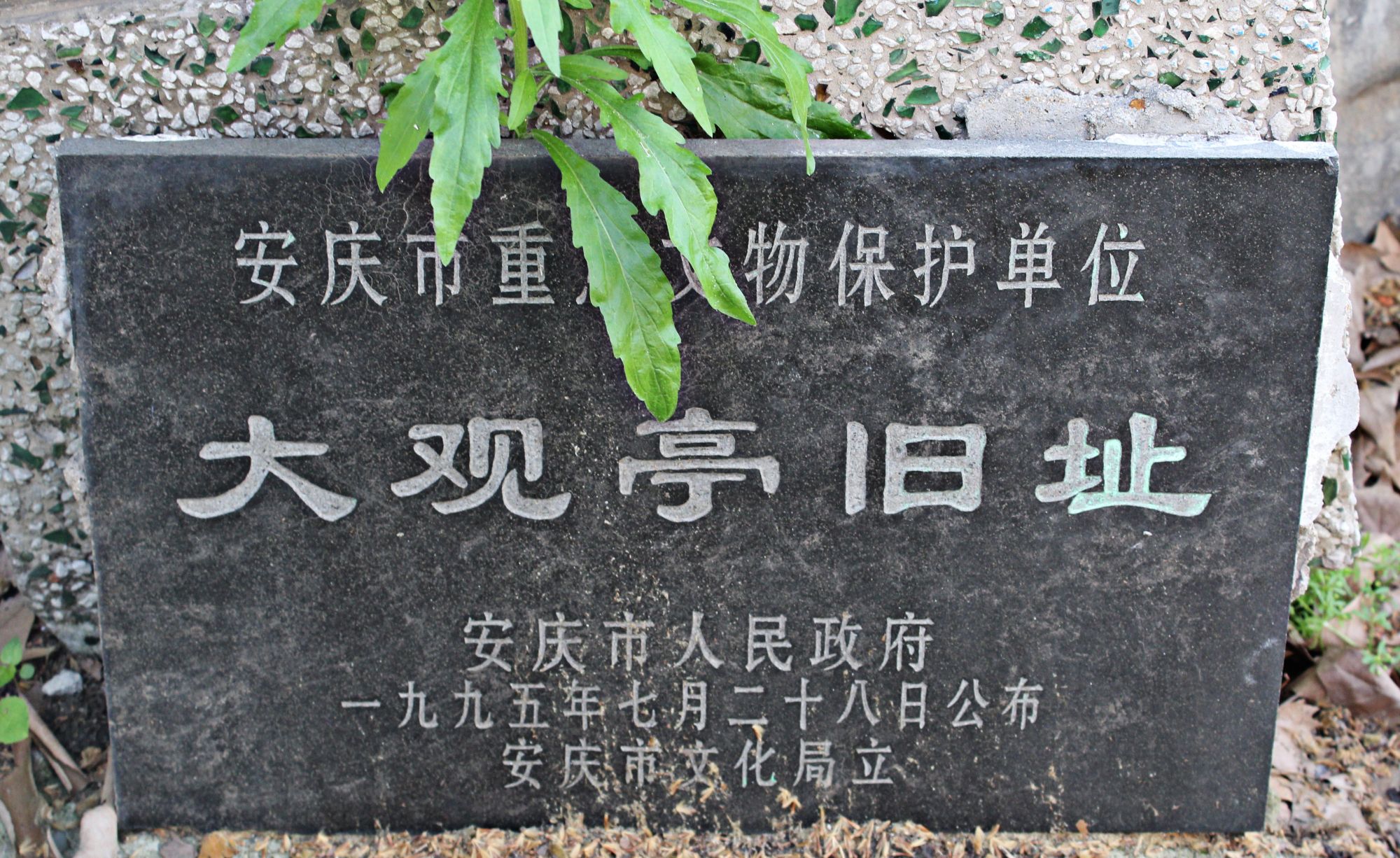 安徽安庆古大观亭难寻旧迹大王庙街前景堪忧