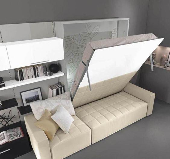 小户型再也不用蜗居了家里装个升降床平时藏在天花板上省地