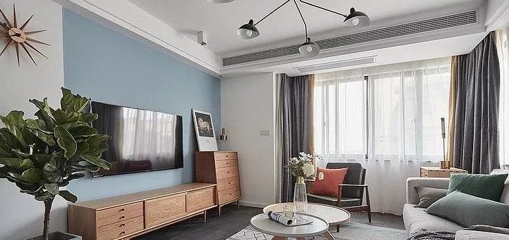 130平的北欧风三房,灰白色的厨房显得高档整洁