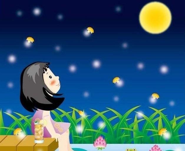 儿童诗:初月如弓未上弦,分明挂在碧霄边