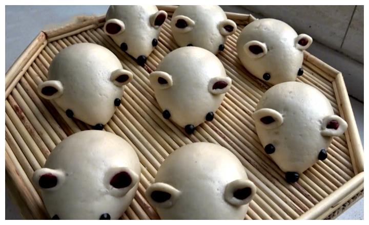 过年必备的面食,做一道老鼠馒头,好看又好吃,做法很简单