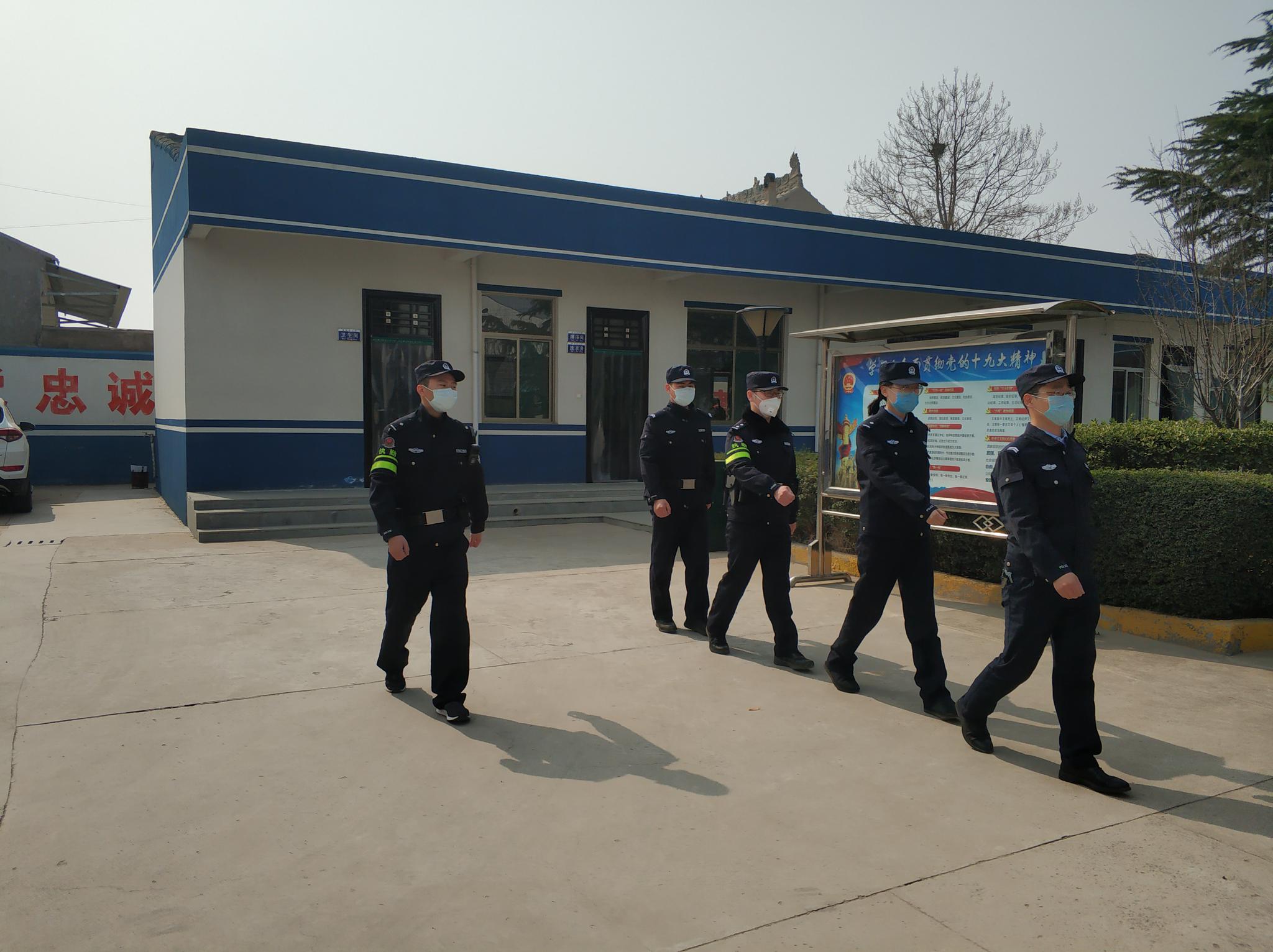 合阳县公安局黑池派出所多举措开展春训大练兵