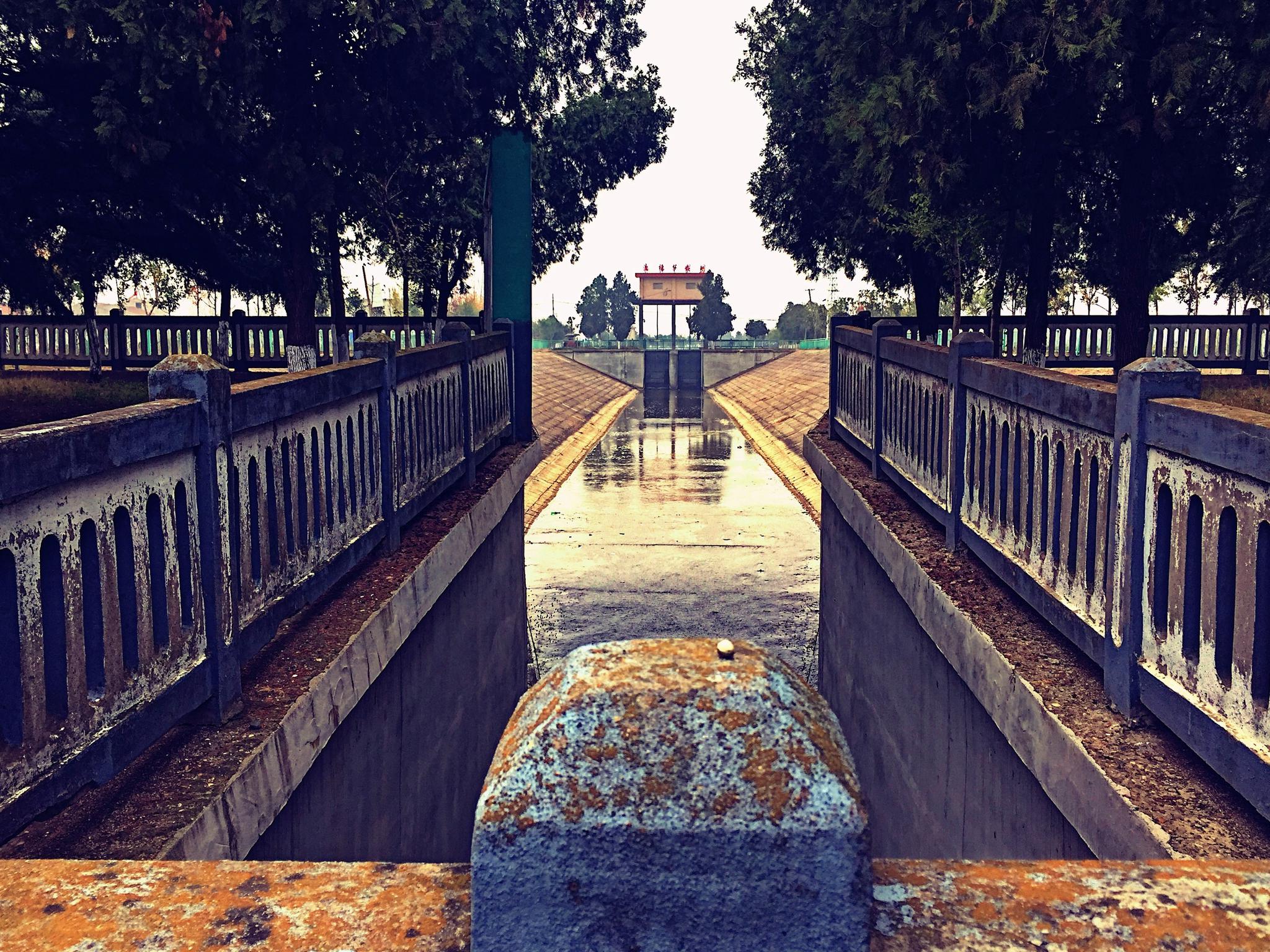 排子河大渡槽位于襄阳市襄州区的石桥镇,居引丹总干渠中段,凌空飞架于