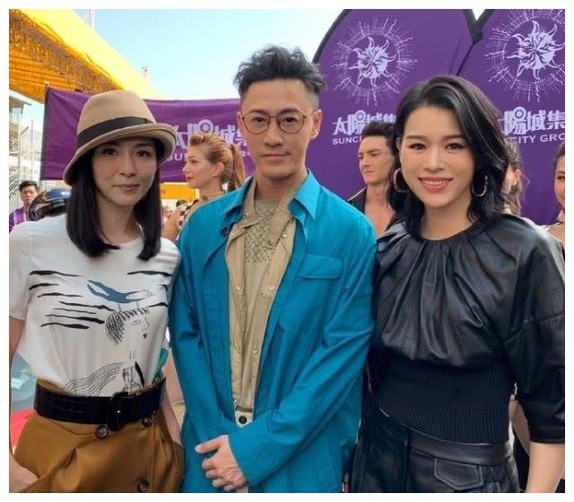 胡杏儿林峰罕见合体看比赛,二胎辣妈身材抢镜,网友:找不到腰了