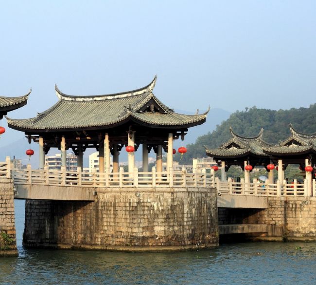 我国古桥建筑孤例——潮州广济桥,集梁桥、浮桥、拱桥于一体|古桥|广济桥|梁桥_新浪新闻
