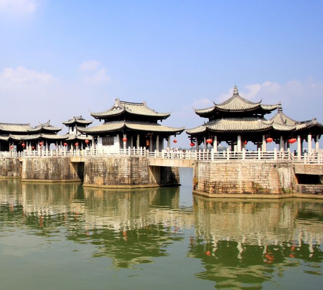 我国古桥建筑孤例——潮州广济桥,集梁桥、浮桥、拱桥于一体|古桥|广济桥|梁桥_新浪新闻