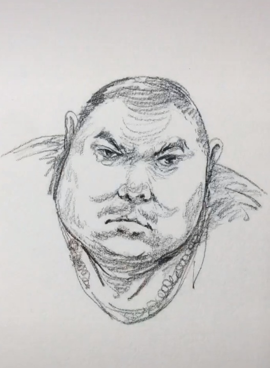 本以为画的是萌大叔画上眼影后画风突变一看就是社会人