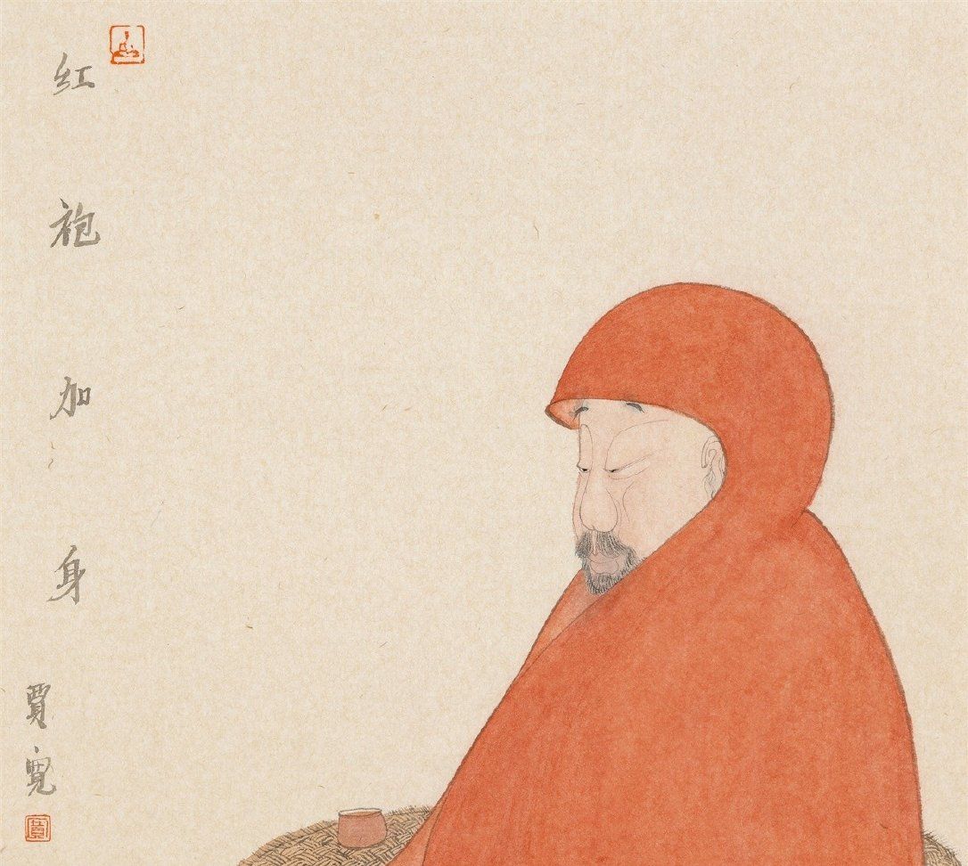 爱在转角遇见你––贾宽水墨画作品.