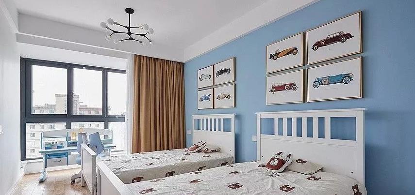 130平的北欧风三房,灰白色的厨房显得高档整洁