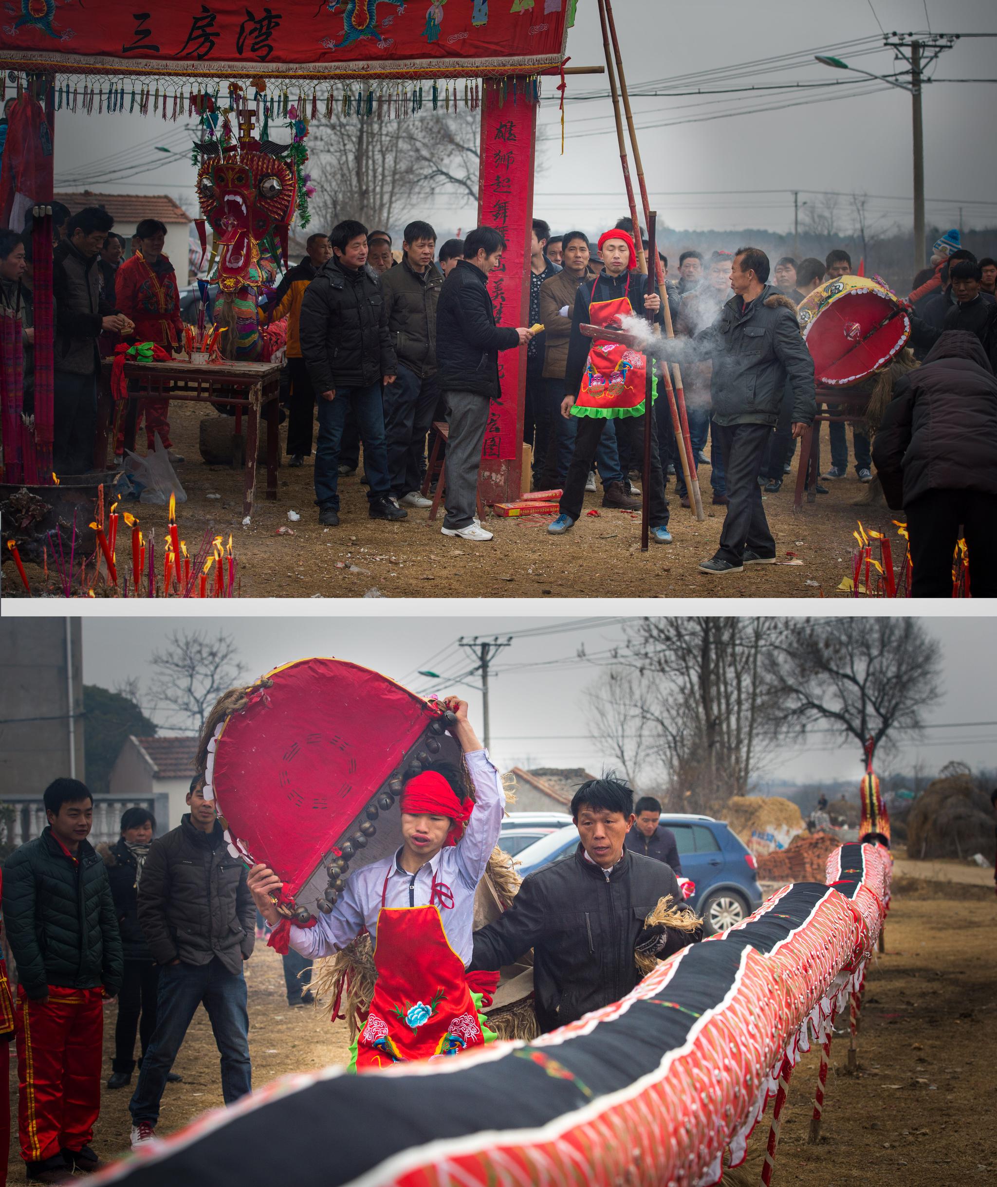 游走千年古驿龙灯之乡 看孝感杨店百条"滚龙"狂舞