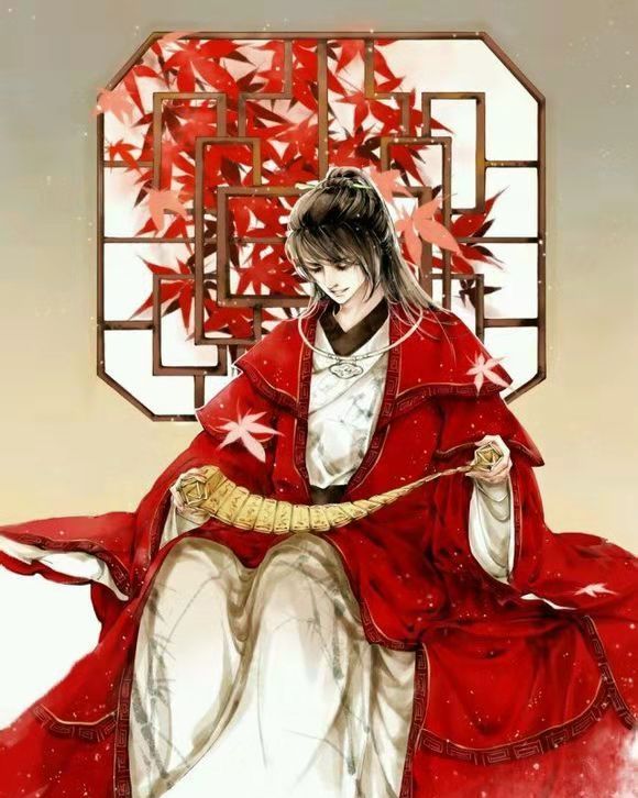 古风红衣美男子丨我对你的思念,停留在指尖!