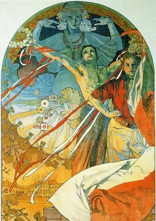 国外画家穆夏插画作品欣赏,画风甜美优雅很有神韵|穆夏|神韵|插画_新浪新闻
