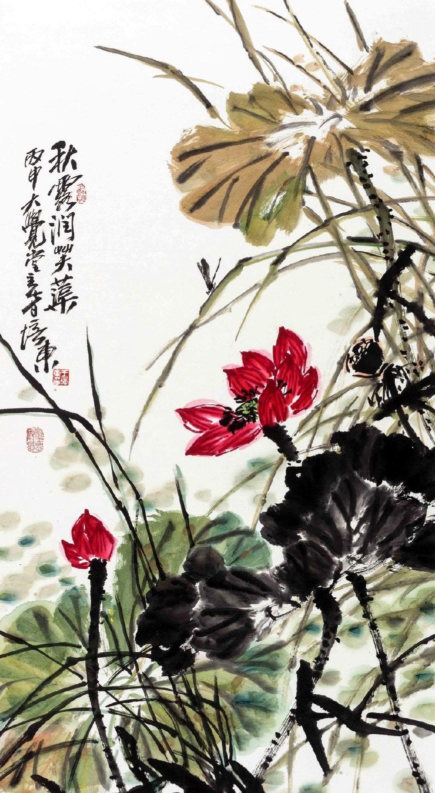 随心赋彩泼辣奔放善于驾驭笔墨王培东12幅写意花鸟画欣赏