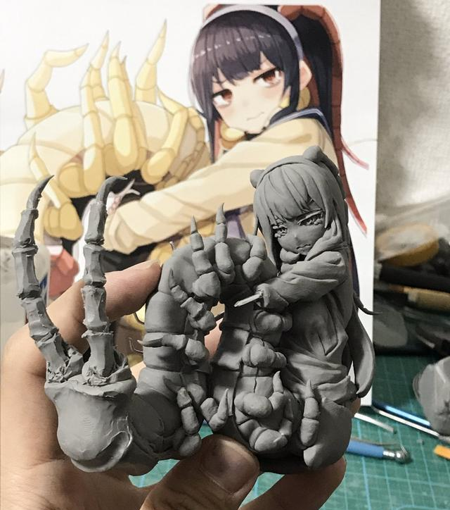 大佬将"蜈蚣娘"做成了手办,原作者表示"给我也整一个"