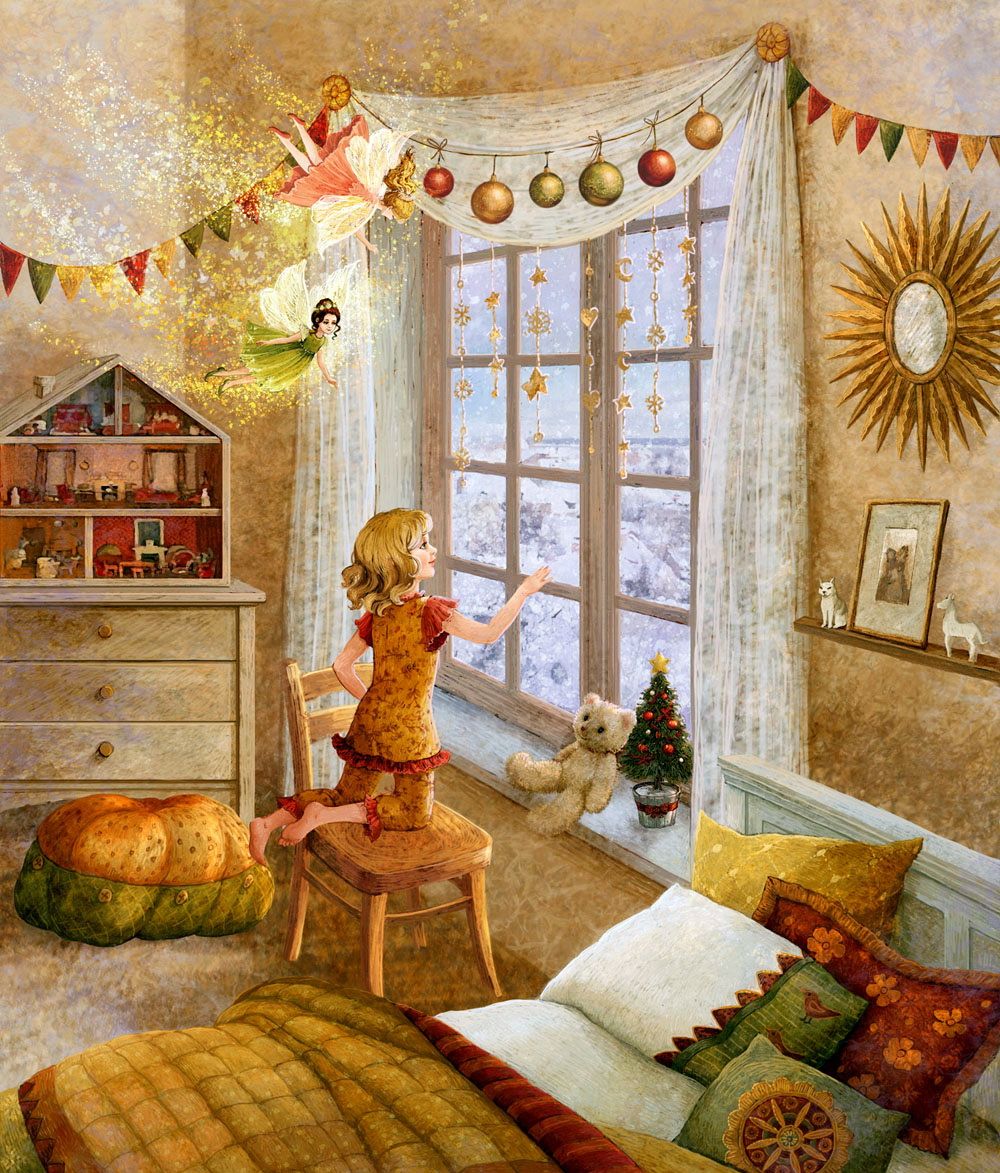 插画:插画家galina egorenkova作品-梦幻唯美的童话世界