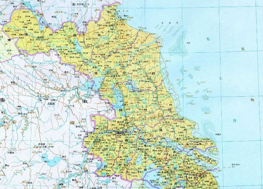 带你看清代江苏省历史地图,你的家乡属于哪个府?_高清图集_新浪网