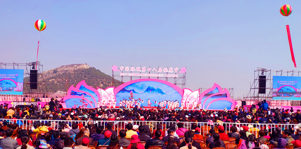 桃花盛开君子邑 幸福追梦醉桃源:中国肥城第18届桃花节开幕