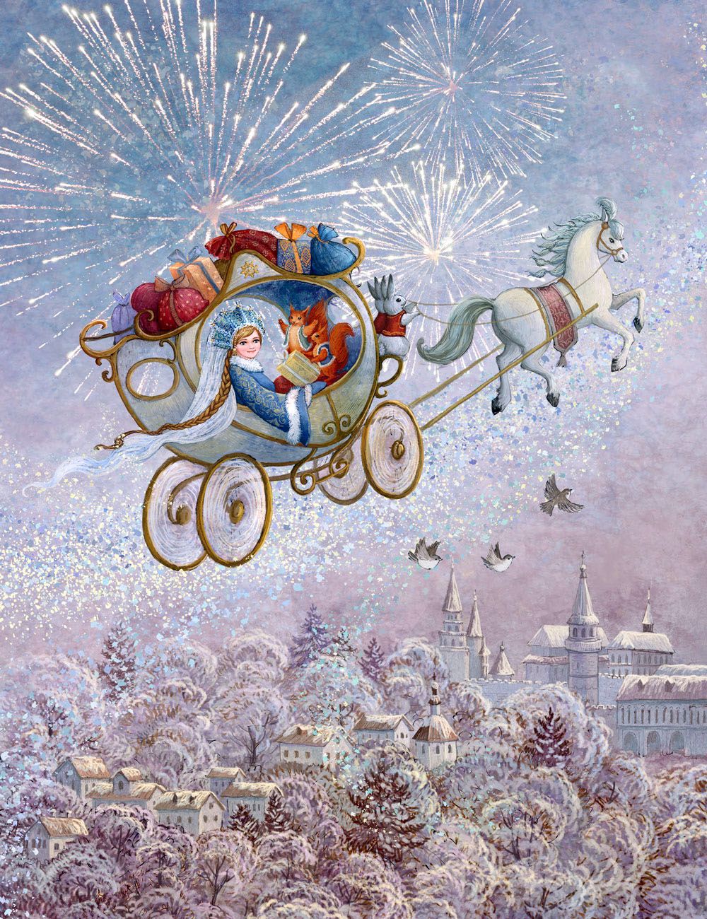 插画:插画家galina egorenkova作品-梦幻唯美的童话世界