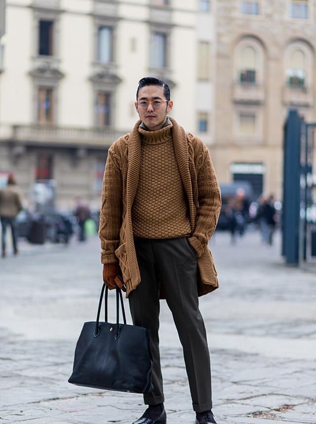 街拍:优雅男士穿衣打扮技巧,让你玩转小心机!