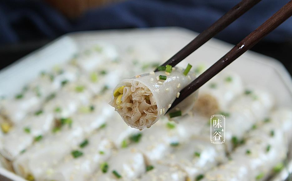 广东特色小吃猪肠碌,和猪肠没半毛钱关系,咸香