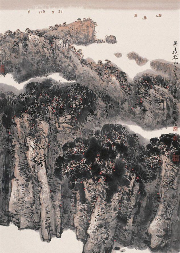 新金陵画派画家秦剑铭国画作品欣赏