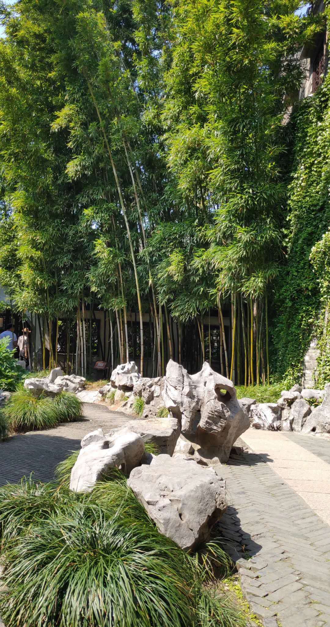 宁可食无肉不可居无竹扬州个园抱山楼壶天自春