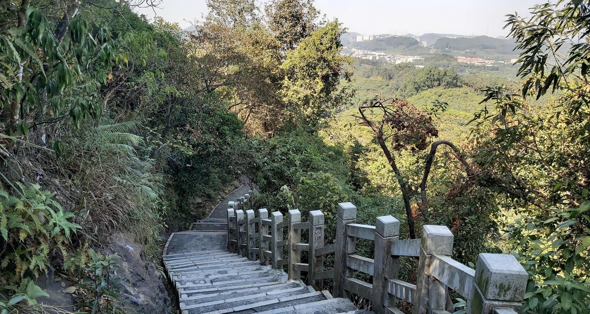 东莞大屏障雷公山是一个适合登山观景的山峰