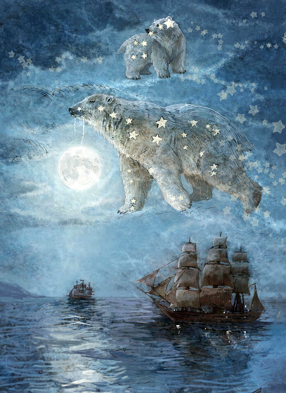 插画:插画家galina egorenkova作品-梦幻唯美的童话世界